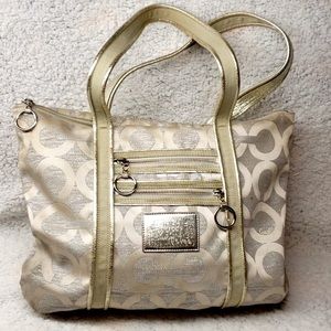 Authentic Designer Signature Coach Poppy Purse